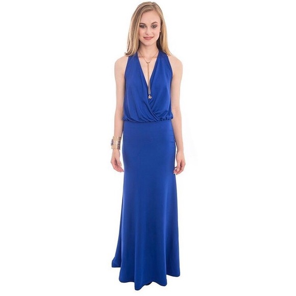 Brand New Abi Ferrin Blue Regina Gown